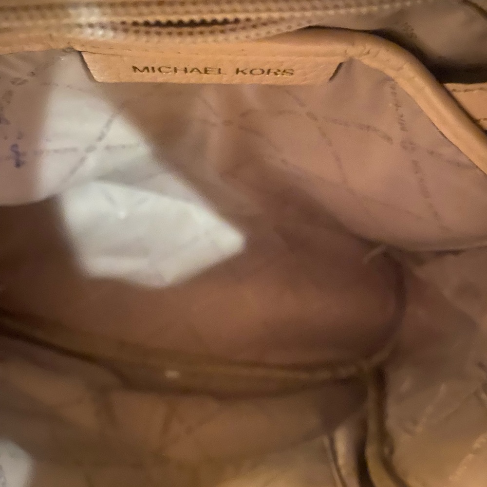Michael Kors Light Pink Backpack with Gold Accents - Picture 7 of 8